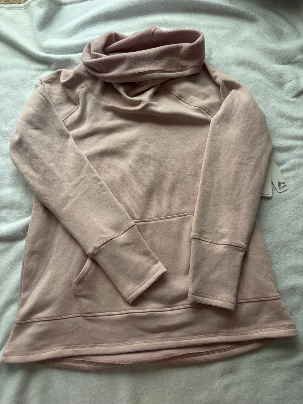 RBX Dusty Rose Cowl Neck Pullover